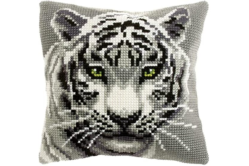 Orchidea Gro-orc.9531 - Cushion White Tiger - Cross Stitch K Orchidea Gro-orc.9531 - Cushion White Tiger - Cross Stitch K