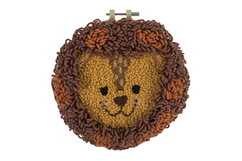 Trimits Gro-gck145 - Pneedle Lion - Punch Needle Kit Yarn An Trimits Gro-gck145 - Pneedle Lion - Punch Needle Kit Yarn An