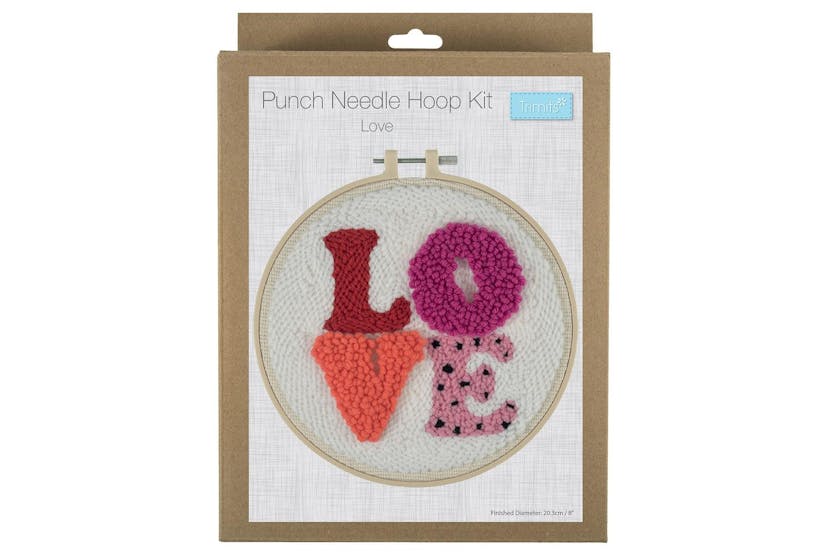 Trimits Gro-gck146 - Pneedle Love - Punch Needle Kit Yarn An Trimits Gro-gck146 - Pneedle Love - Punch Needle Kit Yarn An