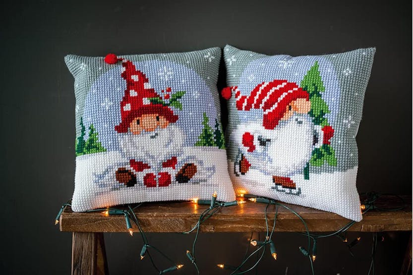 Vervaco Gro-pn-0188665 - Cushion Xmas Gnome - Cross Stitch K Vervaco Gro-pn-0188665 - Cushion Xmas Gnome - Cross Stitch K