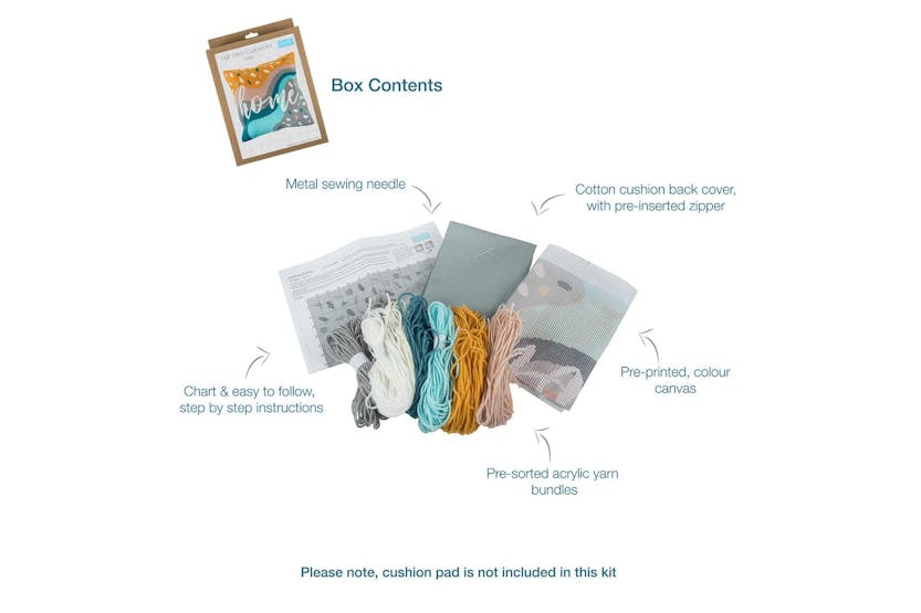 Trimits Gro-gcs84 - Half Cross Stitch Tapestry Kit Cushion H Trimits Gro-gcs84 - Half Cross Stitch Tapestry Kit Cushion H