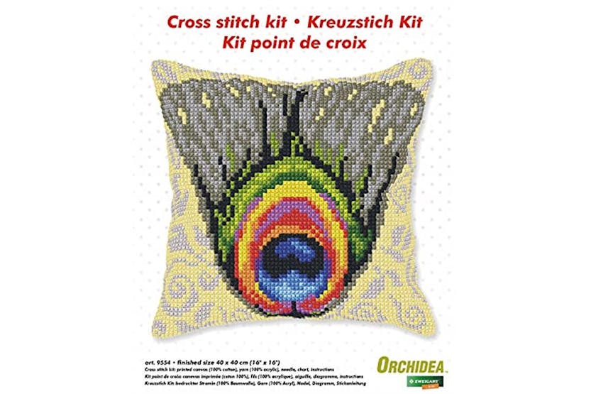Orchidea Gro-orc.9554 - Cross Stitch Kit Cushion Large Peaco Orchidea Gro-orc.9554 - Cross Stitch Kit Cushion Large Peaco