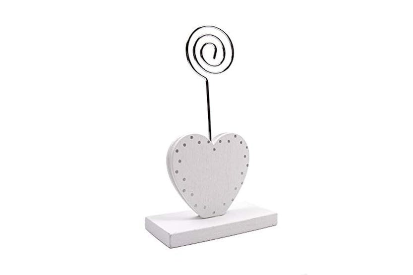Occasions Gro-b1901wh\sl - Name Card Holder Double Heart 64 Occasions Gro-b1901wh\sl - Name Card Holder Double Heart 64