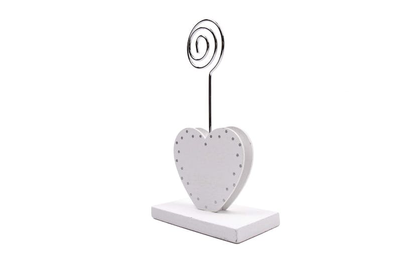 Occasions Gro-b1901wh\sl - Name Card Holder Double Heart 64 Occasions Gro-b1901wh\sl - Name Card Holder Double Heart 64