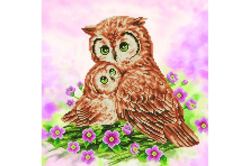 Diamond Dotz Gro-dd7.004 - Mother Baby Owl - Diamond Paintin Diamond Dotz Gro-dd7.004 - Mother Baby Owl - Diamond Paintin