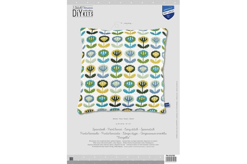Vervaco Gro-pn-0153760 - Ls Flowers - Long Stitch Kit Cushio Vervaco Gro-pn-0153760 - Ls Flowers - Long Stitch Kit Cushio