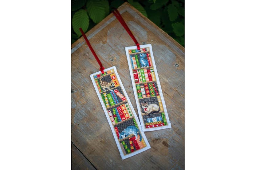 Vervaco Gro-pn-0187764 - Bmark Pk2 Bshelf - Counted Cross St Vervaco Gro-pn-0187764 - Bmark Pk2 Bshelf - Counted Cross St