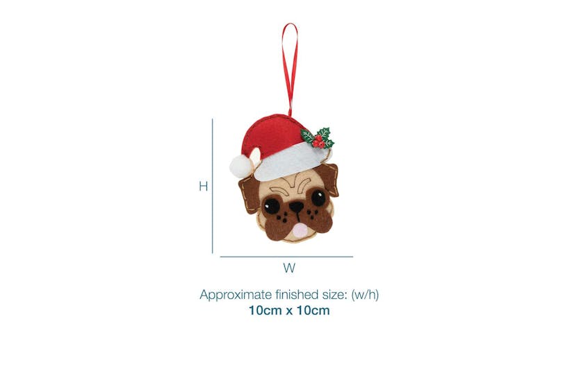Trimits Gro-gck137 - Felt Kit Pug Shat - Felt Decoration Kit Trimits Gro-gck137 - Felt Kit Pug Shat - Felt Decoration Kit