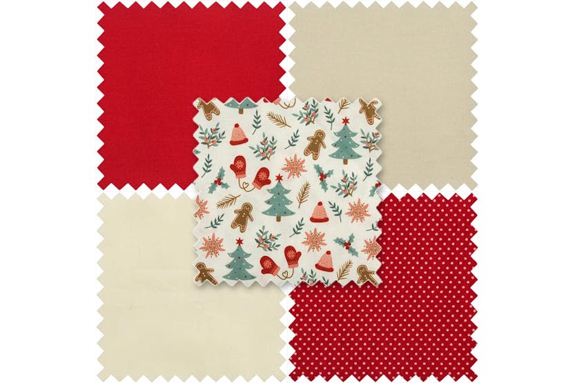Trimits Gro-gtc174 - Fabric Fat Quarters Gingerbread Bundle Trimits Gro-gtc174 - Fabric Fat Quarters Gingerbread Bundle