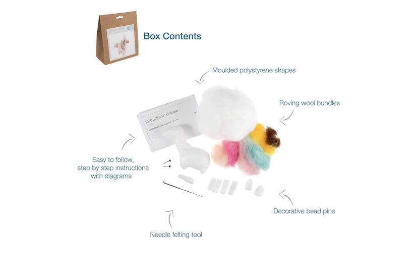 Trimits Gro-tck002 - Nfelting Unicorn - Needle Felting Kit U Trimits Gro-tck002 - Nfelting Unicorn - Needle Felting Kit U