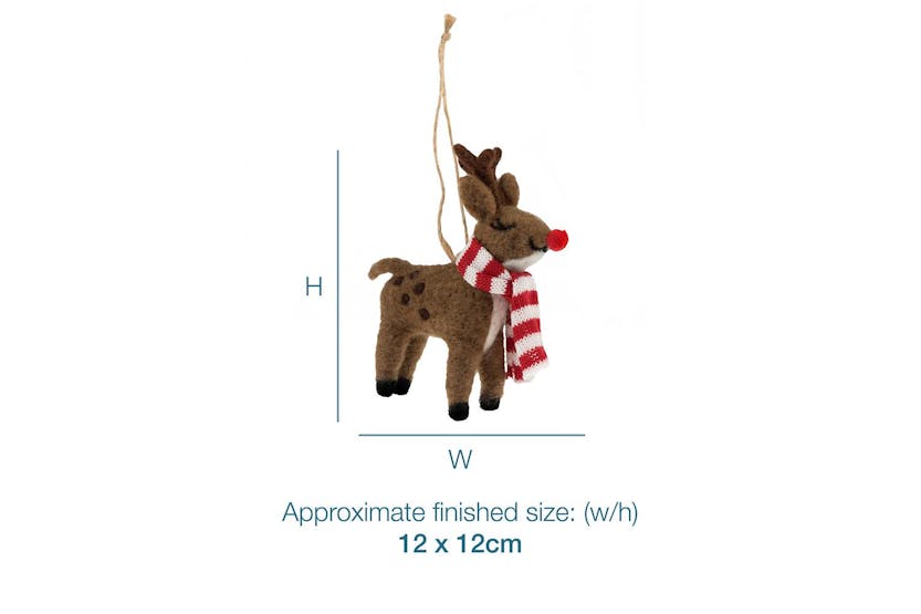 Trimits Gro-tck017 - Needle Felting Kit Christmas Reindeer W Trimits Gro-tck017 - Needle Felting Kit Christmas Reindeer W