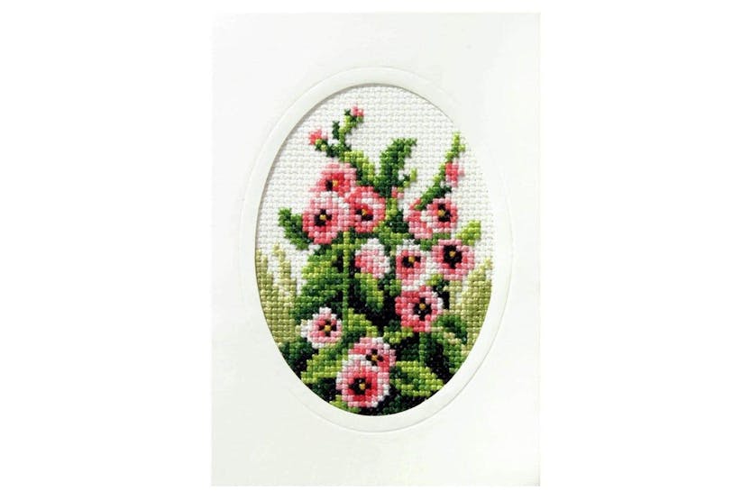 Orchidea Gro-orc.6097 - Card Kit Hollyhocks - Cross Stitch K Orchidea Gro-orc.6097 - Card Kit Hollyhocks - Cross Stitch K