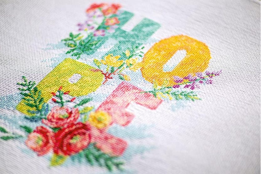 Vervaco Gro-pn-0190228 - Hope - Counted Cross Stitch Kit Hop Vervaco Gro-pn-0190228 - Hope - Counted Cross Stitch Kit Hop