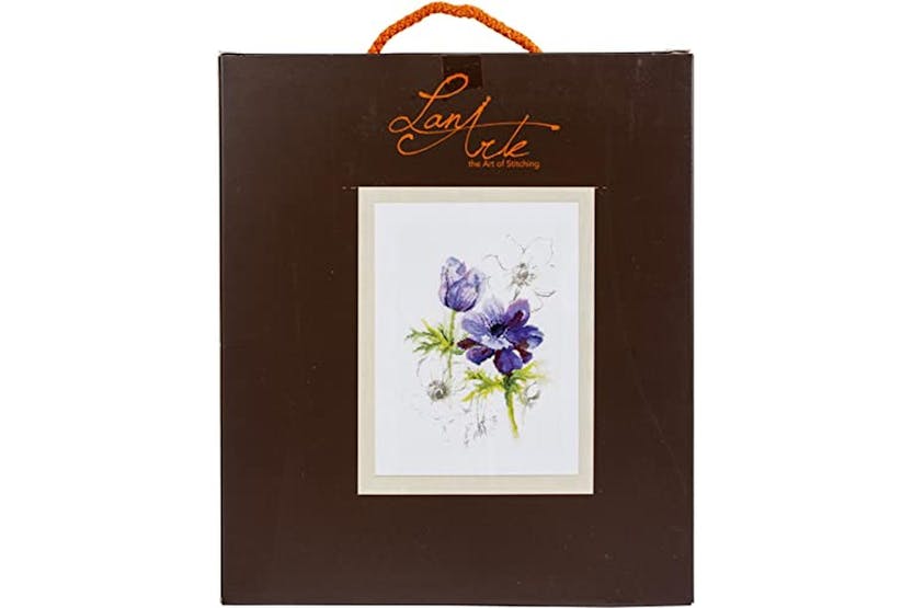 Lanarte Gro-pn-0008028 - Blue Anemones - Counted Cross Stitc Lanarte Gro-pn-0008028 - Blue Anemones - Counted Cross Stitc
