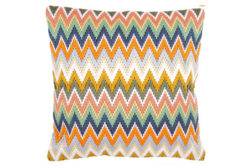 Vervaco Gro-pn-0147946 - Ls Cush Zigzag - Long Stitch Kit Cu Vervaco Gro-pn-0147946 - Ls Cush Zigzag - Long Stitch Kit Cu