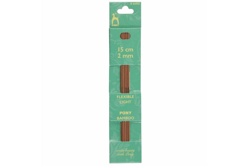 Pony Gro-p66901 - Bamb De Kp 15cmx200 - Knitting Pins Double Pony Gro-p66901 - Bamb De Kp 15cmx200 - Knitting Pins Double