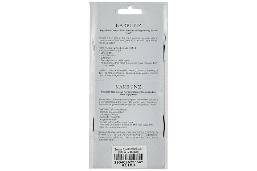 Knitpro Gro-kp41180 - Karbonz Knitting Pins Circular Fixed 8 Knitpro Gro-kp41180 - Karbonz Knitting Pins Circular Fixed 8