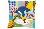 Vervaco Gro-pn-0156115 - Cushion Modern Cat - Cross Stitch K Vervaco Gro-pn-0156115 - Cushion Modern Cat - Cross Stitch K