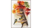 Vervaco Gro-pn-0157566 - Chickadees Bleaves - Counted Cross Vervaco Gro-pn-0157566 - Chickadees Bleaves - Counted Cross