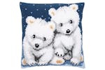 Vervaco Gro-pn-0156484 - Cushion Polar Bears - Cross Stitch Vervaco Gro-pn-0156484 - Cushion Polar Bears - Cross Stitch