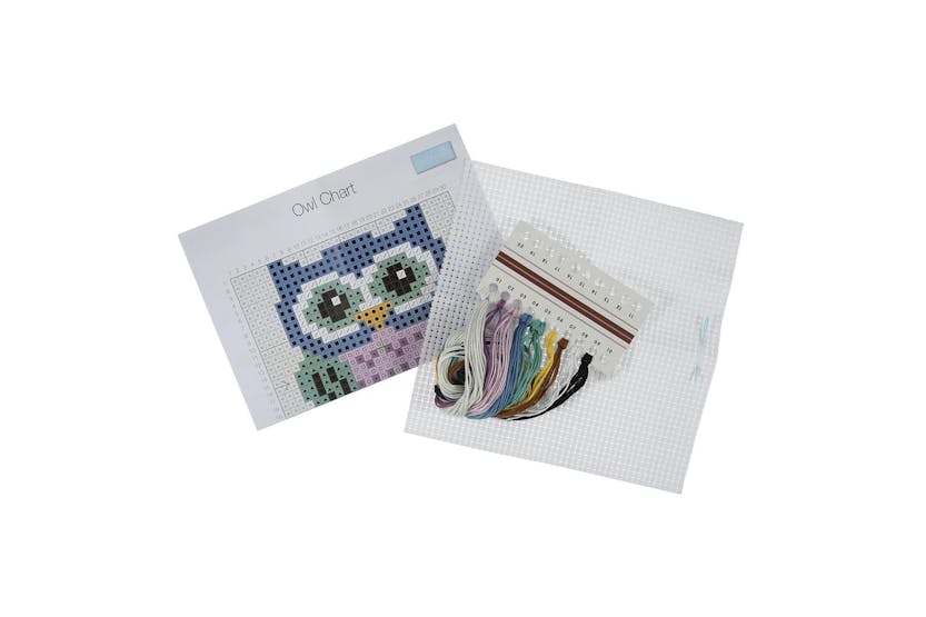 Trimits Gro-gcs89 - Xstitch Owl - Counted Cross Stitch Kit O Trimits Gro-gcs89 - Xstitch Owl - Counted Cross Stitch Kit O