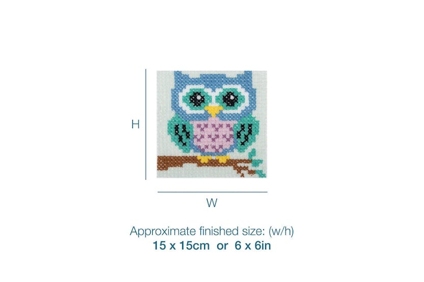 Trimits Gro-gcs89 - Xstitch Owl - Counted Cross Stitch Kit O Trimits Gro-gcs89 - Xstitch Owl - Counted Cross Stitch Kit O