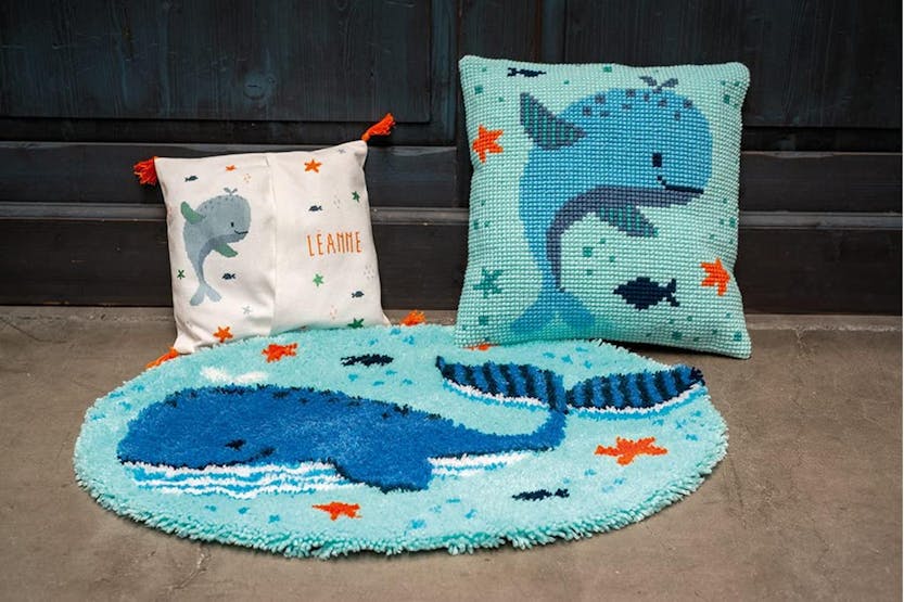 Vervaco Gro-pn-0194817 - Bag Kit Whales Fun - Counted Cross Vervaco Gro-pn-0194817 - Bag Kit Whales Fun - Counted Cross