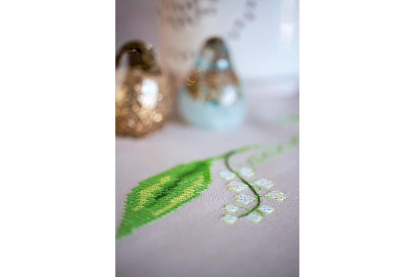 Vervaco Gro-pn-0178209 - Tcloth Lily Valley - Embroidery Kit Vervaco Gro-pn-0178209 - Tcloth Lily Valley - Embroidery Kit