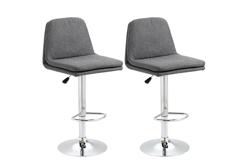 Homcom Modern Bar Stools | Set of 2 Homcom Modern Bar Stools | Set of 2
