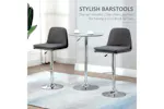 Homcom Modern Bar Stools | Set of 2 Homcom Modern Bar Stools | Set of 2