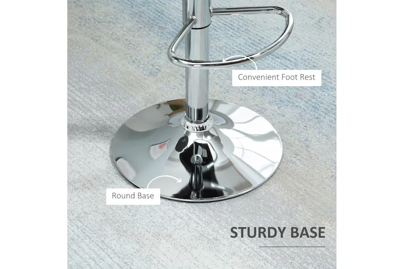 Homcom Modern Bar Stools | Set of 2 Homcom Modern Bar Stools | Set of 2