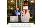 Homcom | Outdoor Led Christmas Decorations Inflatable Snowman and Penguin | 6ft Homcom | Outdoor Led Christmas Decorations Inflatable Snowman and Penguin | 6ft