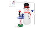 Homcom | Outdoor Led Christmas Decorations Inflatable Snowman and Penguin | 6ft Homcom | Outdoor Led Christmas Decorations Inflatable Snowman and Penguin | 6ft