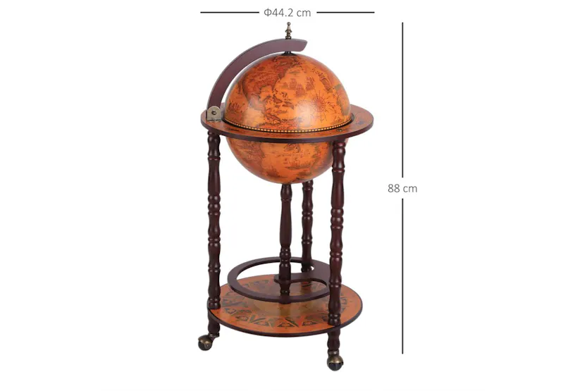 Homcom Globe Shaped Retro Mini Home Bar Cabinet Homcom Globe Shaped Retro Mini Home Bar Cabinet