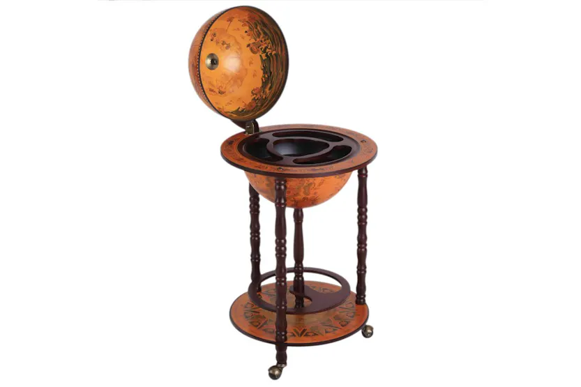 Homcom Globe Shaped Retro Mini Home Bar Cabinet Homcom Globe Shaped Retro Mini Home Bar Cabinet