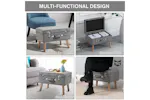 Homcom | 838-029 | Velvet Touch Suitcase Style Ottoman Storage Chest Homcom | 838-029 | Velvet Touch Suitcase Style Ottoman Storage Chest