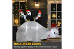 Homcom | Outdoor Christmas Inflatable Display with Penguins and Polar Bear | 5ft Homcom | Outdoor Christmas Inflatable Display with Penguins and Polar Bear | 5ft
