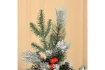 Homcom | Artificial Snow Dipped Christmas Tree with Pinecones and Berries | 5ft Homcom | Artificial Snow Dipped Christmas Tree with Pinecones and Berries | 5ft