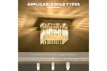Homcom | Modern Raindrop K9 Crystal Ceiling Light | Silver/Clear Homcom | Modern Raindrop K9 Crystal Ceiling Light | Silver/Clear