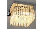 Homcom | Modern Raindrop K9 Crystal Ceiling Light | Silver/Clear Homcom | Modern Raindrop K9 Crystal Ceiling Light | Silver/Clear