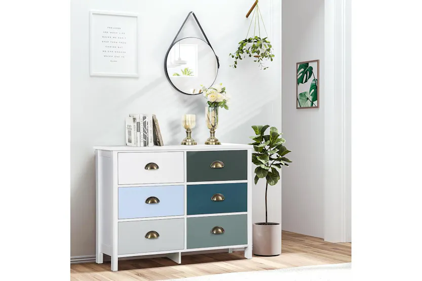 Homcom Versatile Storage Unit | 6 Drawer Homcom Versatile Storage Unit | 6 Drawer