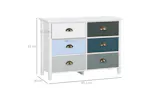 Homcom Versatile Storage Unit | 6 Drawer Homcom Versatile Storage Unit | 6 Drawer