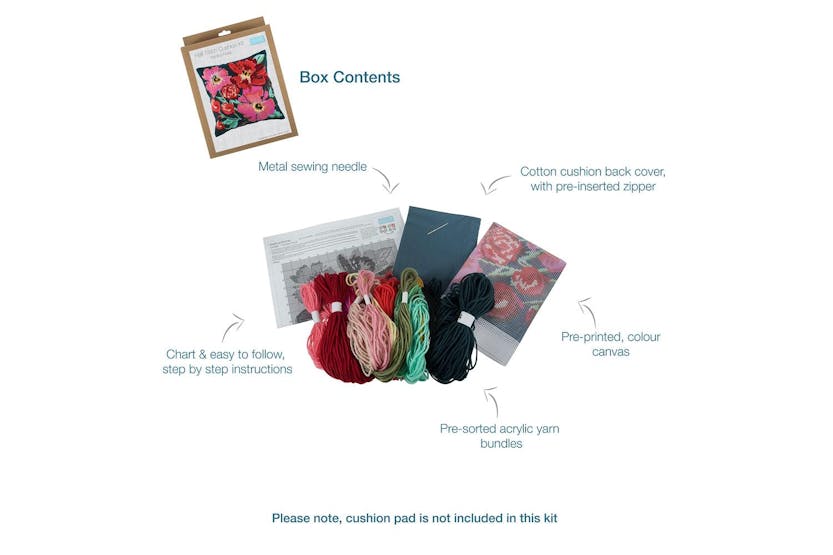 Trimits Gro-gcs83 - Half Cross Stitch Tapestry Kit Cushion P Trimits Gro-gcs83 - Half Cross Stitch Tapestry Kit Cushion P