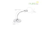 Purelite Gro-cfpl03 - Table Mag Light - Magnifying Lamp Tabl Purelite Gro-cfpl03 - Table Mag Light - Magnifying Lamp Tabl