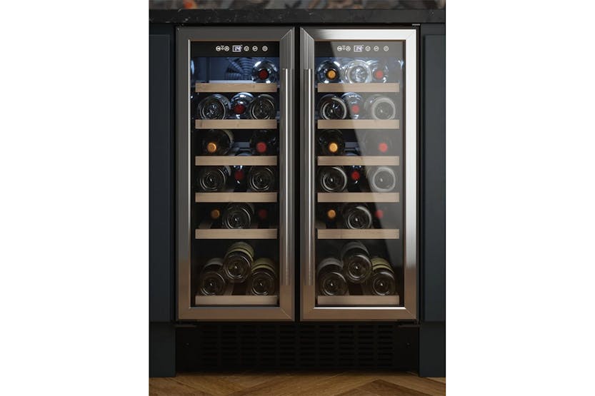 Cata 32 Capacity Double Door Wine Cooler Silver | UBSSWC60DD Cata 32 Capacity Double Door Wine Cooler Silver | UBSSWC60DD