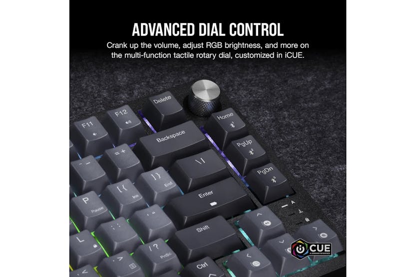 Corsair K65 PLUS Wireless 75% RGB Mechanical Gaming Keyboard | Midnight Gray Corsair K65 PLUS Wireless 75% RGB Mechanical Gaming Keyboard | Midnight Gray