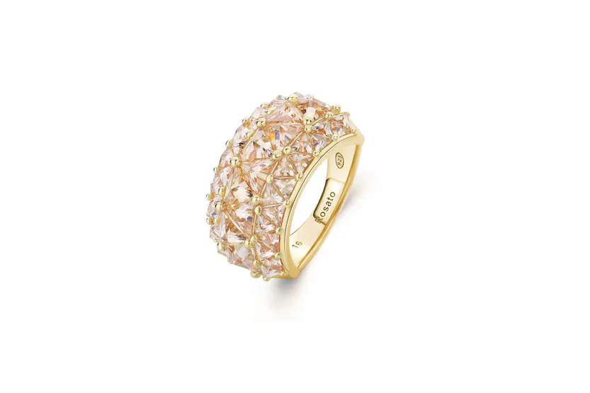 Rosato Vittoria Yellow Gold Ring Opulent Italian Craftsmanship | Elegant Jewellery Accessory Rosato Vittoria Yellow Gold Ring Opulent Italian Craftsmanship | Elegant Jewellery Accessory