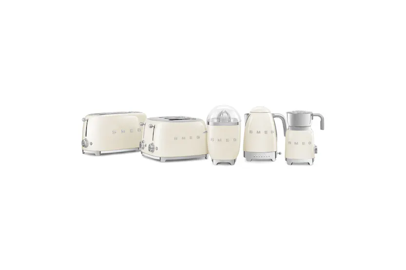 Smeg 50's Retro Style Aesthetic 4 Slice Toaster | TSF03CRUK | Cream Smeg 50's Retro Style Aesthetic 4 Slice Toaster | TSF03CRUK | Cream