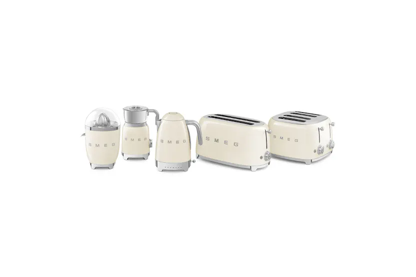 Smeg 50's Retro Style Aesthetic 4 Slice Toaster | TSF03CRUK | Cream Smeg 50's Retro Style Aesthetic 4 Slice Toaster | TSF03CRUK | Cream