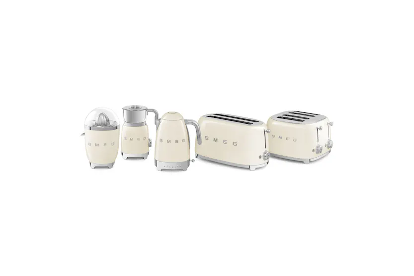 Smeg 50's Retro Style Aesthetic 4 Slice Toaster | TSF03CRUK | Cream Smeg 50's Retro Style Aesthetic 4 Slice Toaster | TSF03CRUK | Cream